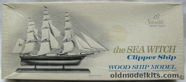 Scientific The Sea Witch Clipper Ship - 27 inch long Wood and Metal Ship Kit, 171 plastic model kit